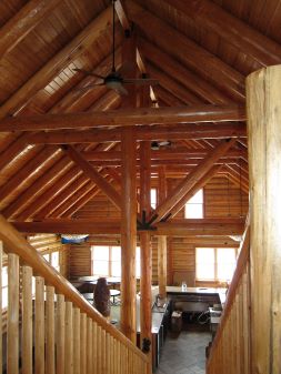 round rafters, collar ties and trusses