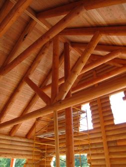round rafters and trusses